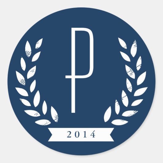 Hochzeitkleber Runder Aufkleber (Vorderseite)