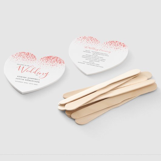 Hochzeitkorallenprogramm für moderne getönte Wasse Fächer (Non-assembled)