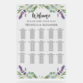 Hochzeitlavender 15 Tische Sitzkarte Acrylschild (Vorderseite)