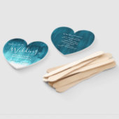 Hochzeitliche aquamarine Wassergymnastik-Fans Fächer (Non-assembled)