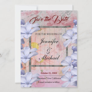 Hochzeitliche Berufliche klassische Rose Save The Date