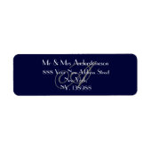 Hochzeitliche blaue Monogramm-UAWG (Vorne)