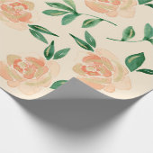 Hochzeitliche Blume Geschenkpapier (Ecke)