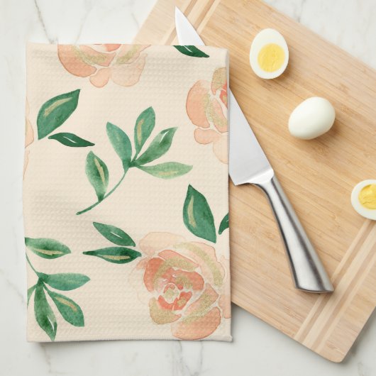 Hochzeitliche Blume Geschirrtuch (Viertel Falte)