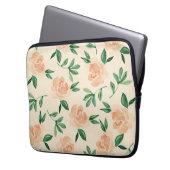 Hochzeitliche Blume Laptopschutzhülle (Vorderseite Links)