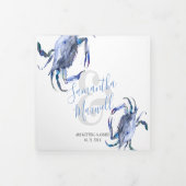 Hochzeitliche Einladung Beach Blue Crab (Cover)