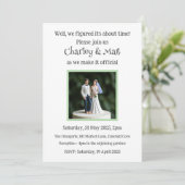 Hochzeitliche Einladung Bride Groom Cake Topper Qu (Stehend Vorderseite)