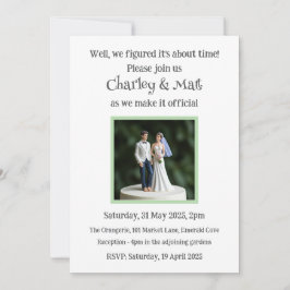 Hochzeitliche Einladung Bride Groom Cake Topper Qu