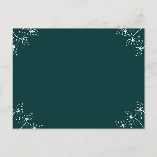 Hochzeitliche Einladung Wild Blume Corners (Rückseite)