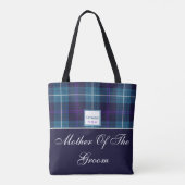 Hochzeitliche Eltern geben Tartan Mother the Groom Tasche (Rückseite)