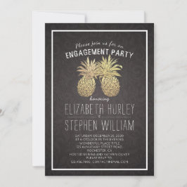 Hochzeitliche Engagement Partei Golden Pineapel Einladung