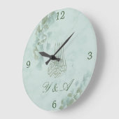 Hochzeitliche Erinnerungen Islamische Bismillah Eu Große Wanduhr (Winkel)