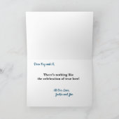 Hochzeitliche Glückwünsche zu Pferd und Buggy Karte (Innenseite)