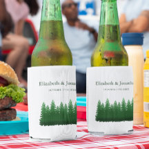 Hochzeitliche Hochzeit von Watercolor-Pinien