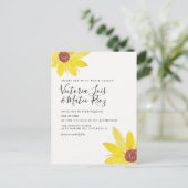 Hochzeitliche Hochzeit von Wildblumen Postkarte (Stehend Vorderseite)