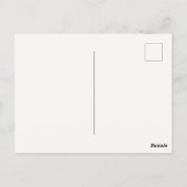 Hochzeitliche Hochzeit von Wildblumen Postkarte (Rückseite)