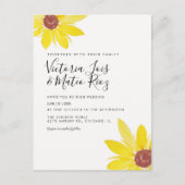 Hochzeitliche Hochzeit von Wildblumen Postkarte (Vorderseite)