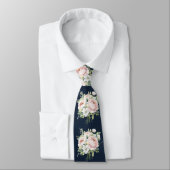 Hochzeitliche Krawatte Rosa Peonies (Gebunden)