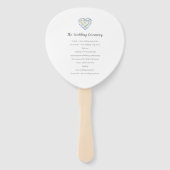 Hochzeitliche lassend Liebe funkeln Diamantfarbe Fächer (Rückseite)