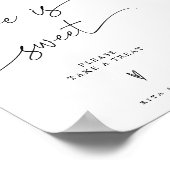 Hochzeitliche Liebe ist Süßes Süßes Buffet Dessert Poster (Ecke)