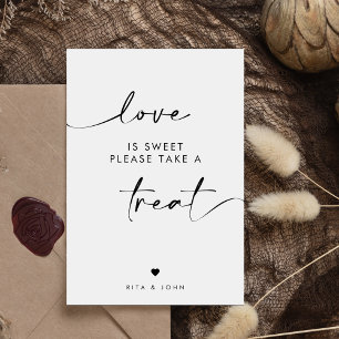 Hochzeitliche Liebe ist Süßes Süßes Buffet Dessert Poster