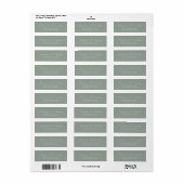 Hochzeitliche Minimalistische Rücksendeadresse (Vorne)
