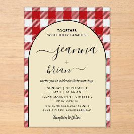 Hochzeitliche moderne Kalligrafie - Akryllische Ei Acryleinladungen