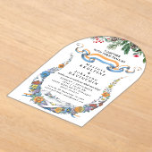 Hochzeitliche moderne Kalligrafie - Akryllische Ei Acryleinladungen (Ablage )