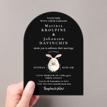 Hochzeitliche moderne Kalligrafie - Akryllische Ei