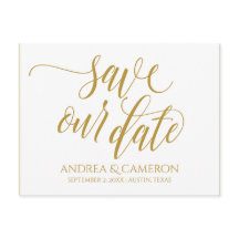 Hochzeitliche moderne Typografie Rett-the-Date | G