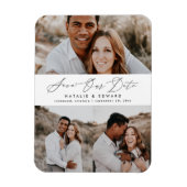 Hochzeitliche Multi-Typografie Magnet (Vertikal)