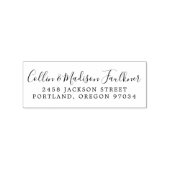 Hochzeitliche Neuverheiratete Rücksendeadresse Gummistempel (Stempel)