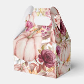 Hochzeitliche Personalisierte Herbstpink-Burgund Geschenkschachtel (Rückseite)