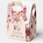 Hochzeitliche Personalisierte Herbstpink-Burgund Geschenkschachtel (Geöffnet)