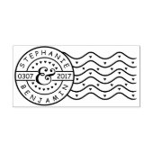 Hochzeitliche Personalisierte Namen Rett Datum Pos Gummistempel (Prägung)
