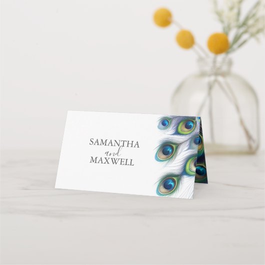 Hochzeitliche Platzkarte (Vorderseite)