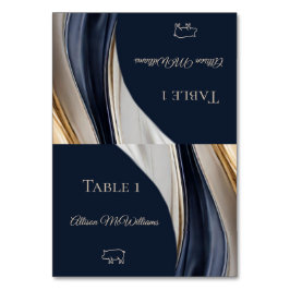 Hochzeitliche Platzkarten-Schweinefick-Icon-blau Tischnummer