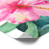 Hochzeitliche Probe Abendessen Anzeichen Hibiskus Poster (Ecke)