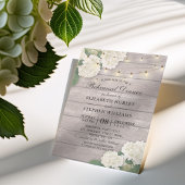 Hochzeitliche Probe Dinner Blume String Light Wood Einladung