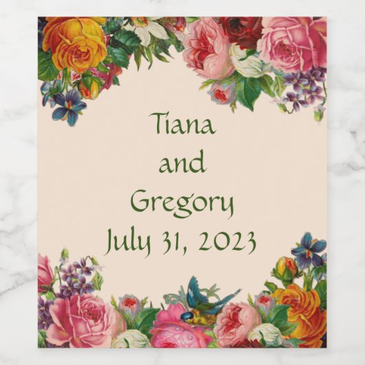 Hochzeitliche Probe Wine tasting in der Fattoria M Weinetikett (Einzelnes Label)