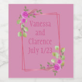 Hochzeitliche Probe Wine tasting in der Fattoria M Weinetikett (Einzelnes Label)