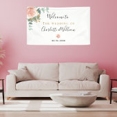 Hochzeitliche Rose Banner
