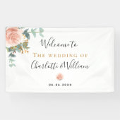 Hochzeitliche Rose Banner (Horizontal)