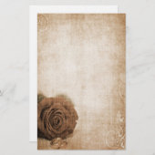 Hochzeitliche Rose Vintag Briefpapier (Vorne/Hinten)