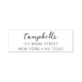 Hochzeitliche Rücksendeadresse Minimalistisch Mode Permastempel (Design)