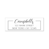 Hochzeitliche Rücksendeadresse Minimalistisch Mode Permastempel (Design)