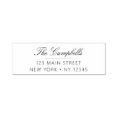 Hochzeitliche Rücksendeadresse Minimalistisch Mode Permastempel (Design)