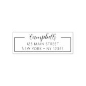 Hochzeitliche Rücksendeadresse Minimalistisch Mode Permastempel (Design)