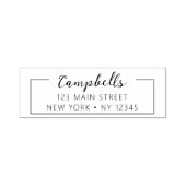 Hochzeitliche Rücksendeadresse Minimalistisch Mode Permastempel (Design)