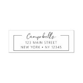 Hochzeitliche Rücksendeadresse Minimalistisch Mode Permastempel (Design)